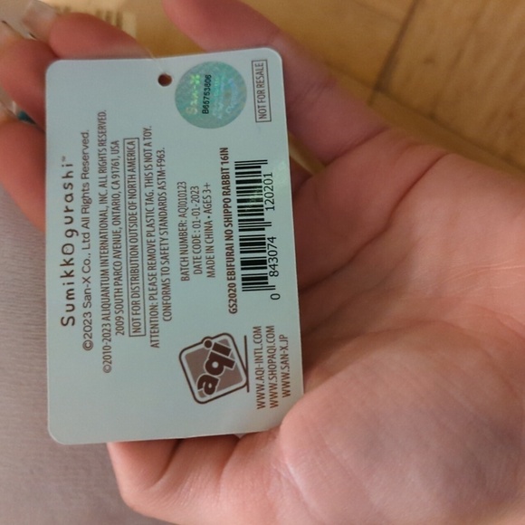 SumikkoGurashi Ebifurai No Shippo Rabbit 16" Licensed Plush - Picture 4 of 7